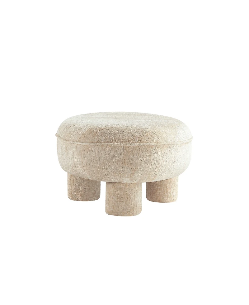 Manhattan Comfort Tribeca 45.5" Chenille Upholstered Accent Ottoman