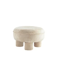 Manhattan Comfort Tribeca 45.5" Chenille Upholstered Accent Ottoman