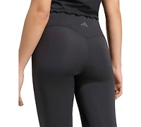 adidas Women's 3-Stripes Studio All Me Flare X-Over Training Tights