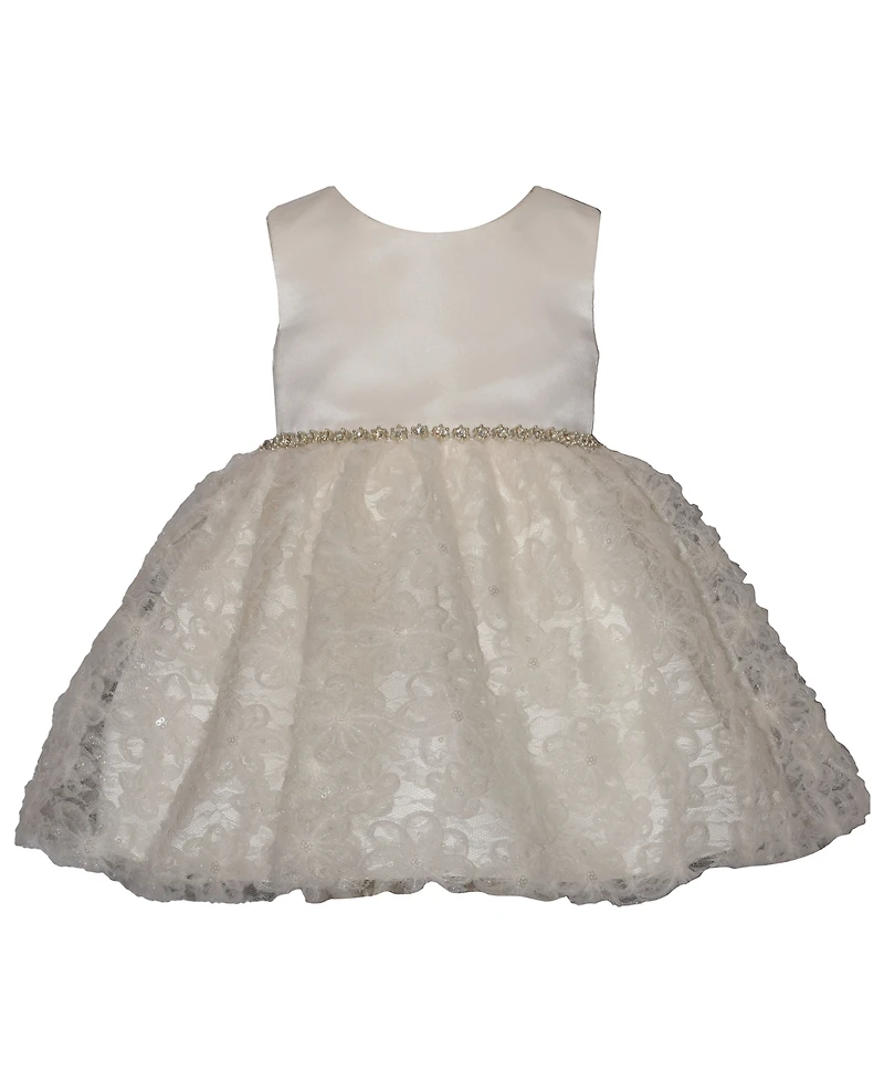 Bonnie Baby Girls' 3D Embroidery Party Dress