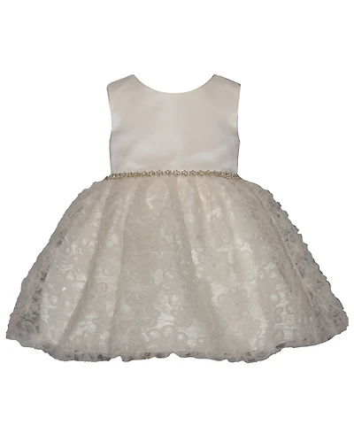Bonnie Baby Girls' 3D Embroidery Party Dress