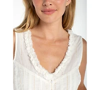 Liverpool Los Angeles Petite Sleeveless Pintuck Blouse