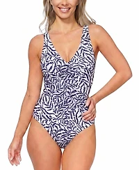 Island Escape Women's Coral Cove Underwire One-Piece Swimsuit, Macy's Exclusive