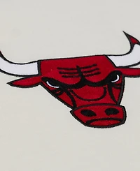 Mitchell & Ness Men's Cream Chicago Bulls Hardwood Classics Chainstitch Premium T-Shirt