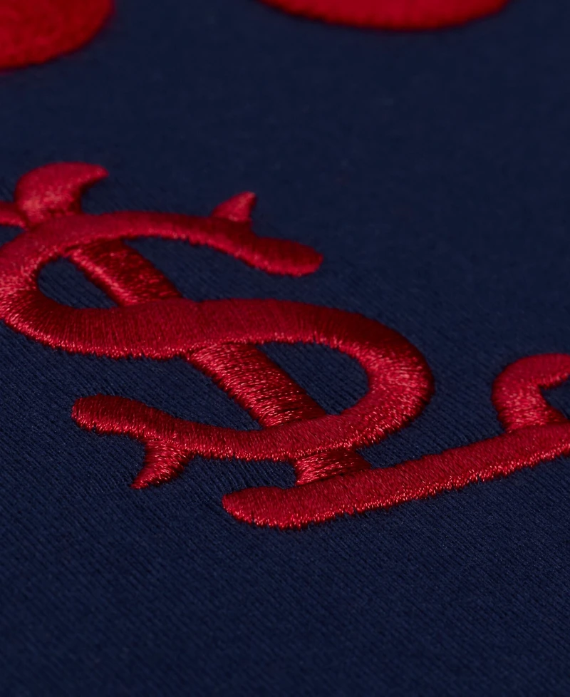 Mitchell & Ness Men's Navy St. Louis Cardinals Wild Pitch Ringer T-Shirt