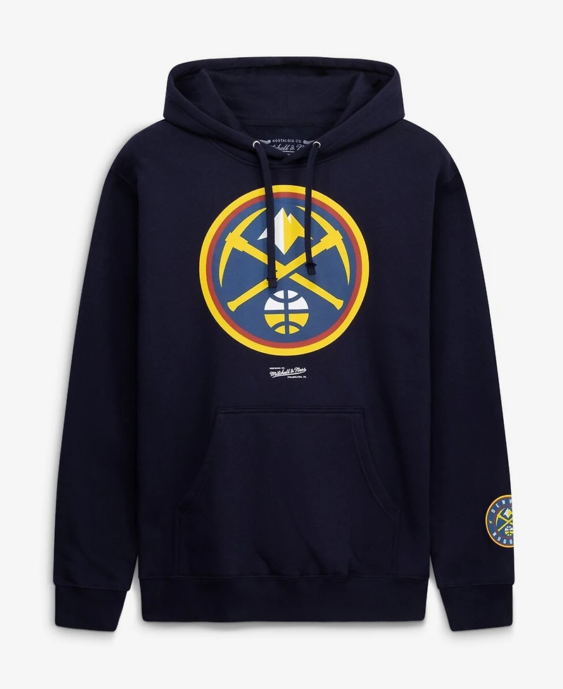Mitchell & Ness Men's Navy Denver Nuggets Fleece Hoodie