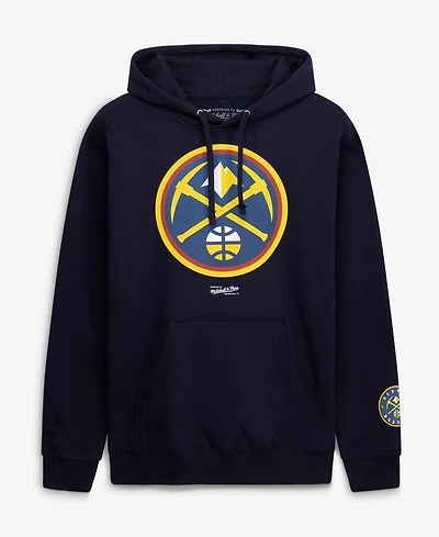 Mitchell & Ness Men's Navy Denver Nuggets Fleece Hoodie