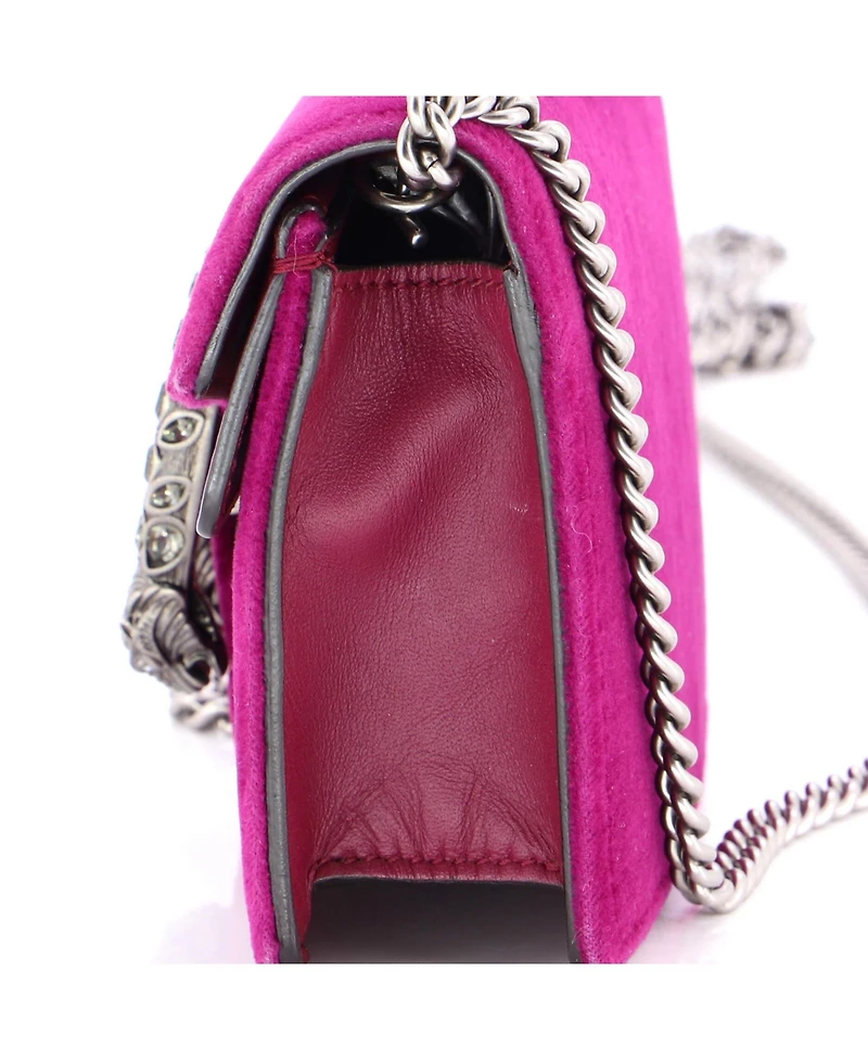 Pre-Owned Gucci Super Mini Dionysus Bag Velvet