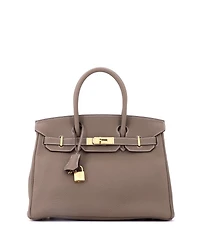 Pre-Owned Hermes Birkin Handbag Togo with Gold Hardware