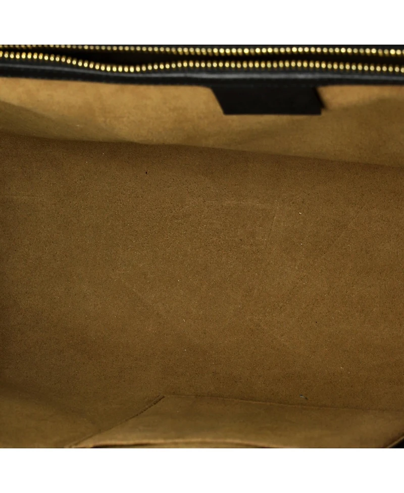 Pre-Owned Gucci Medium Padlock Top Handle Bag Gg Coated Canvas and Leather