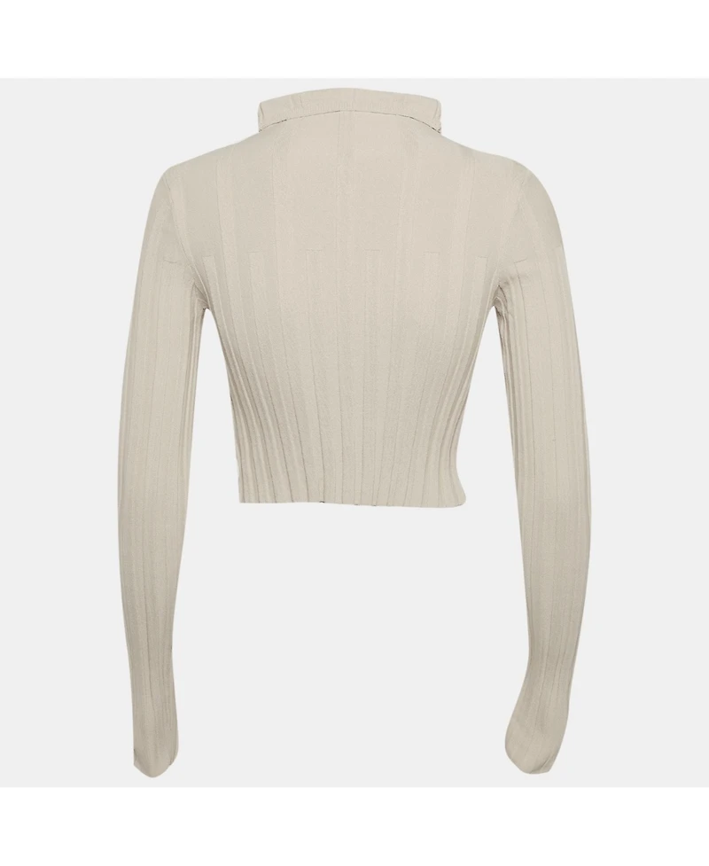 Pre-Owned Jacquemus Women's Rib Knit Le Cardigan Bando