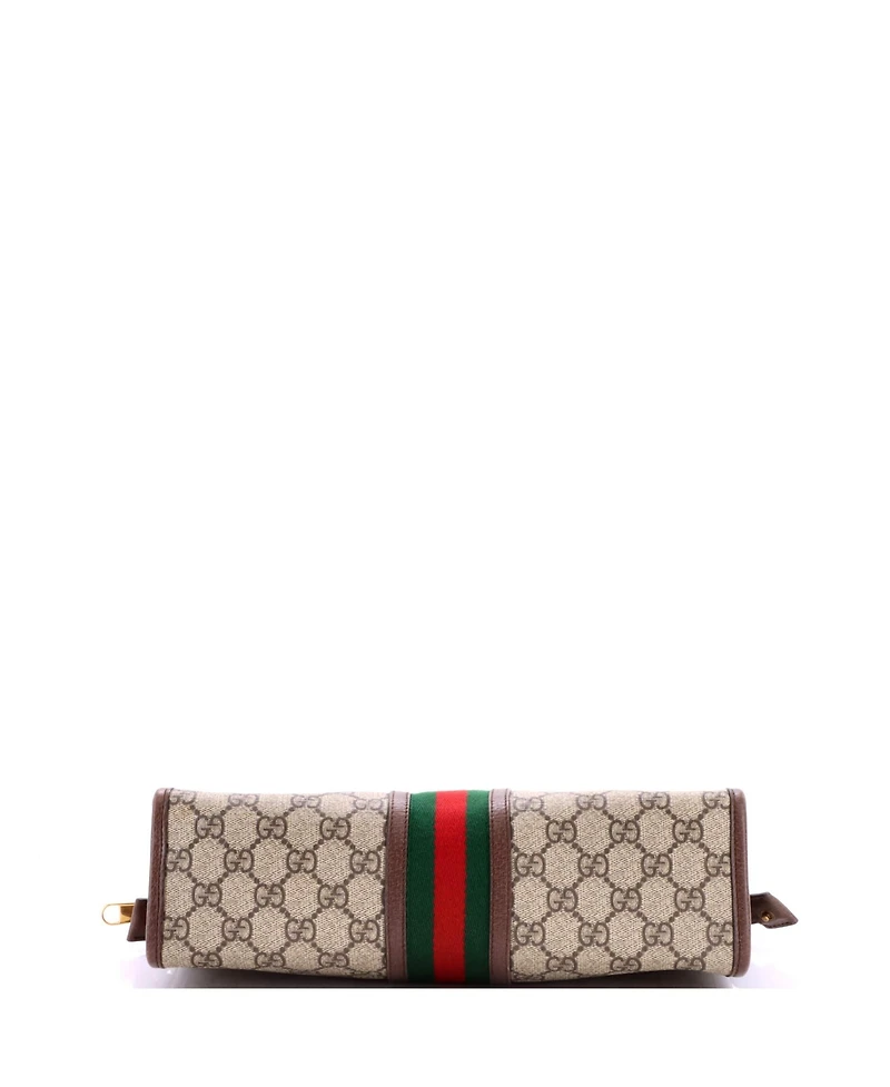 Pre-Owned Gucci Medium Ophidia Pouch Gg Coated Canvas