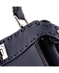 Pre-Owned Fendi Petite Selleria Peekaboo ISeeU Bag Leather