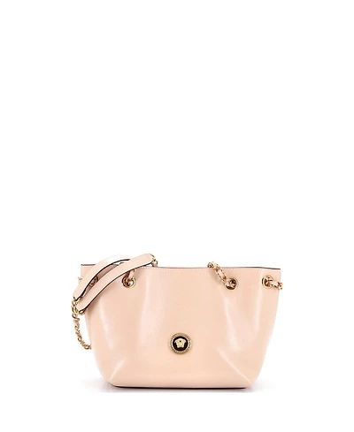Pre-Owned Versace Small Medusa Icon Chain Tote Leather