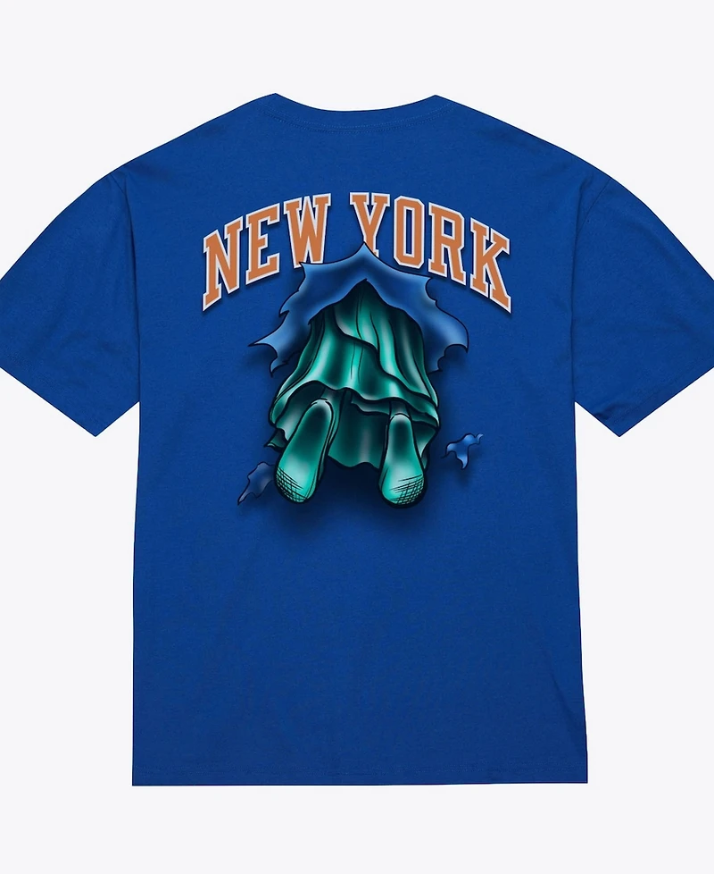 Mitchell & Ness Men's Blue New York Knicks Breakthrough T-Shirt