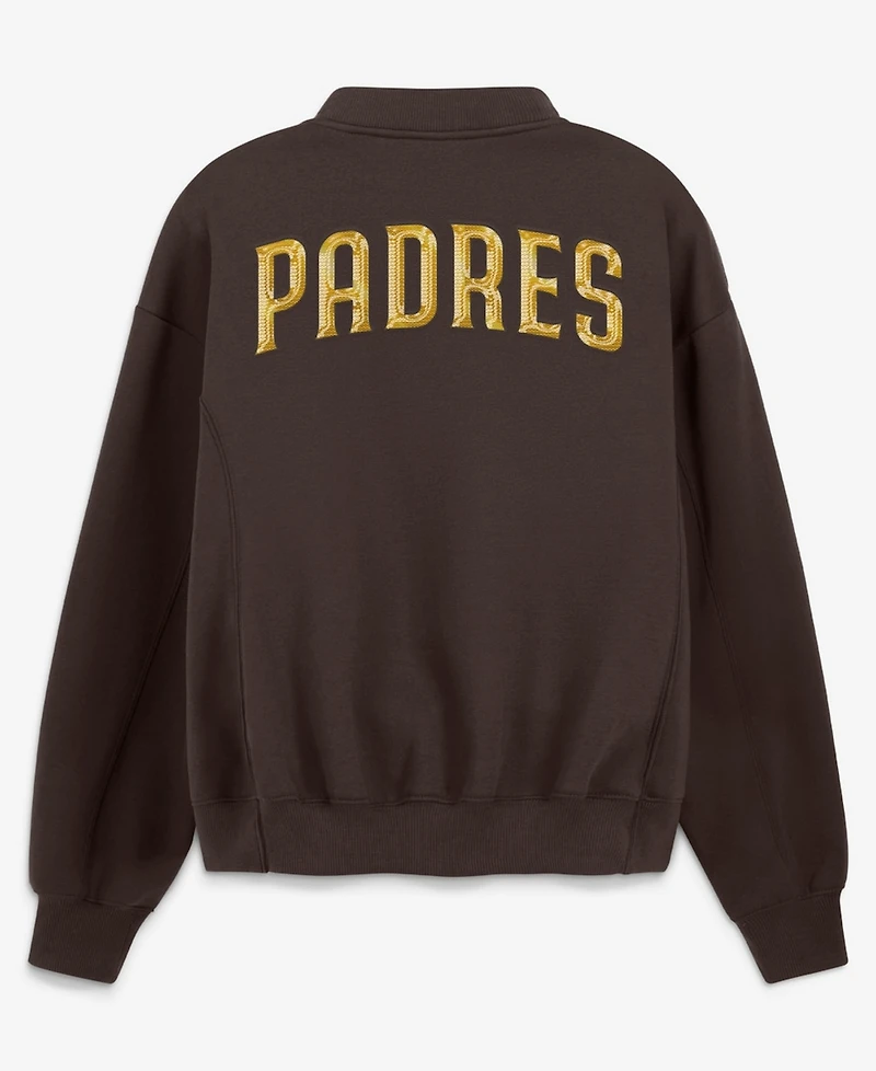 Fanatics Women's Brown San Diego Padres Oversized Rage Against Full-Zip Jacket