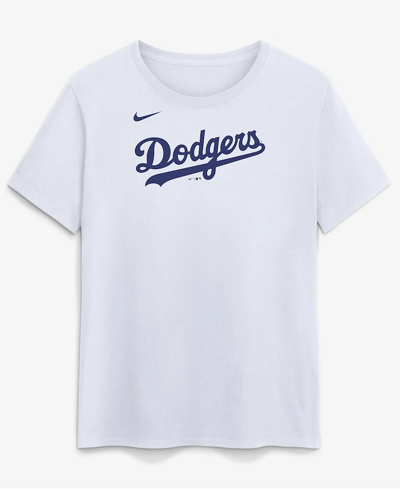Nike Women's White Los Angeles Dodgers Wordmark T-Shirt