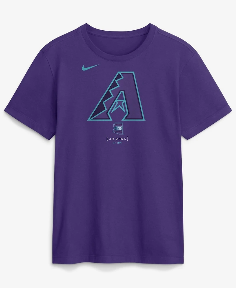 Nike Men's Purple Arizona Diamondbacks City Connect Large Logo T-Shirt