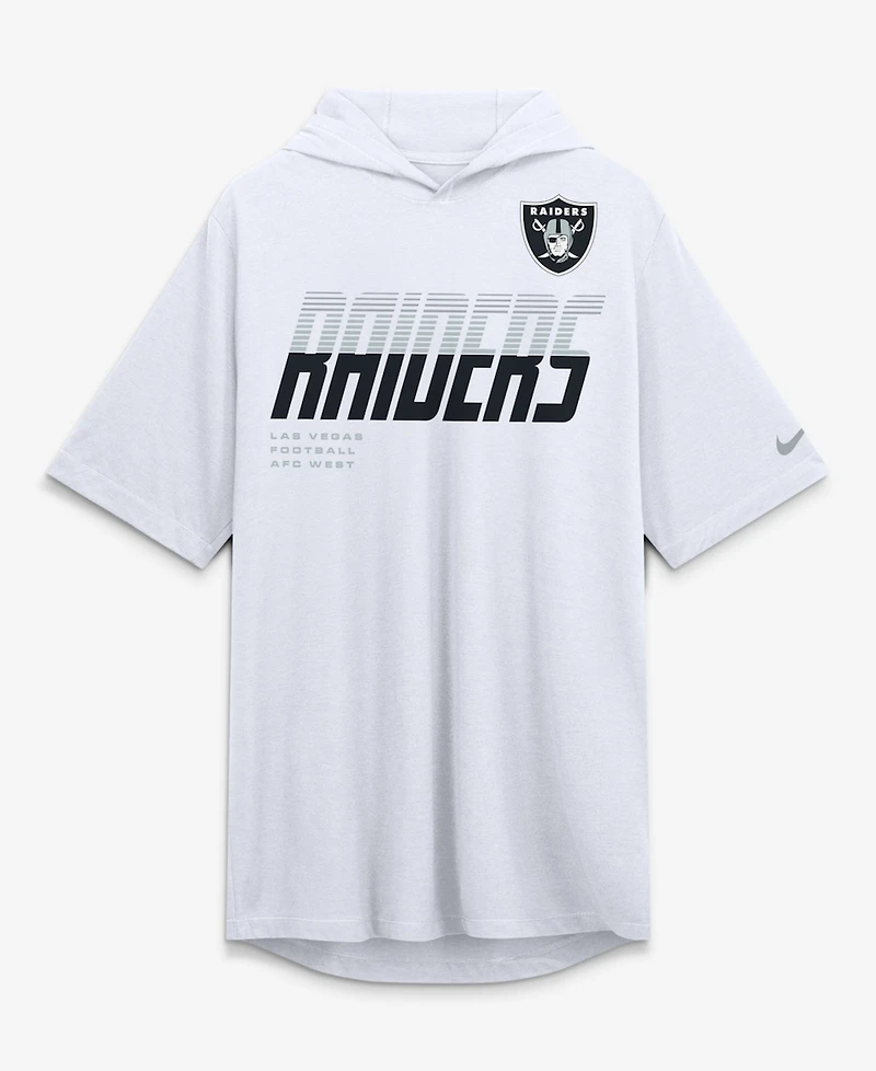 Nike Men's White Las Vegas Raiders Tri-Blend Hooded T-Shirt