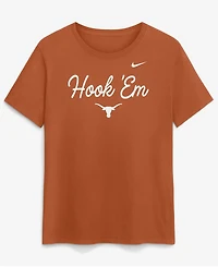 Nike Women's Orange Texas Longhorns Script Mantra Logo T-Shirt