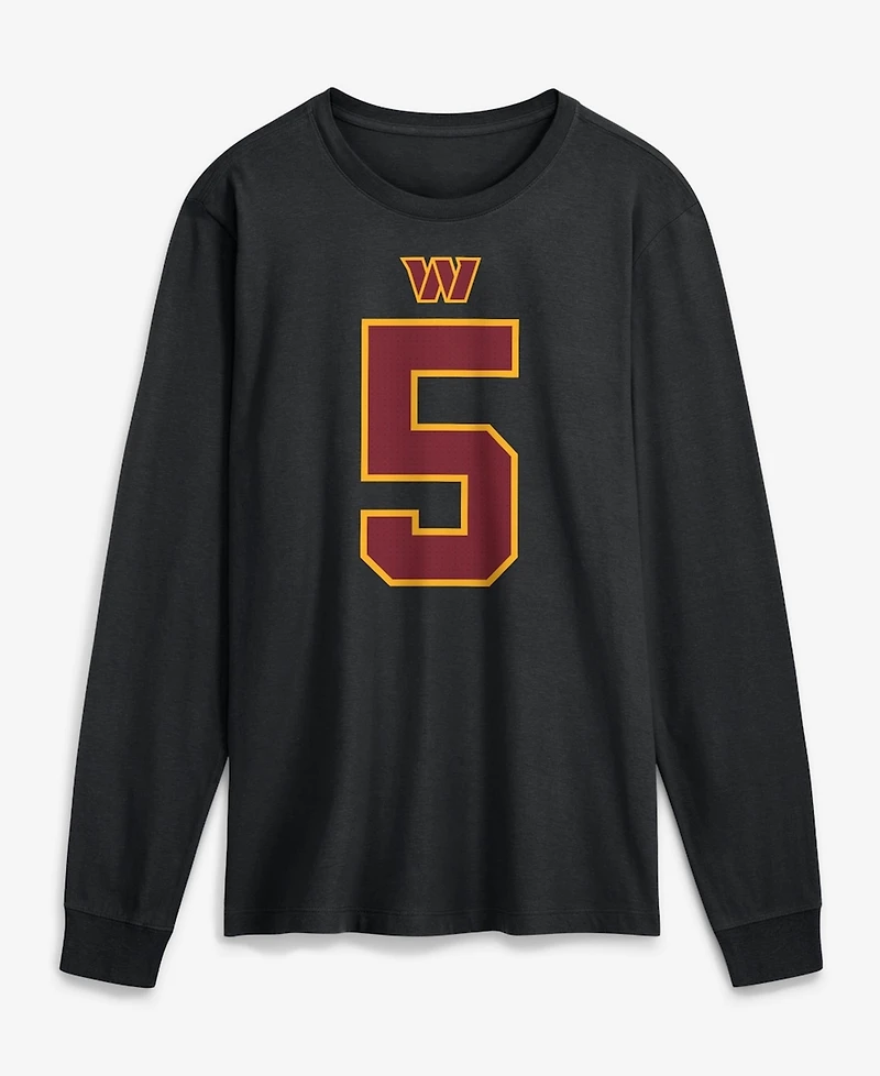 Nike Men's Jayden Daniels Black Washington Commanders Name Number Long Sleeve T-Shirt