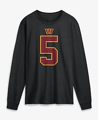 Nike Men's Jayden Daniels Black Washington Commanders Name Number Long Sleeve T-Shirt