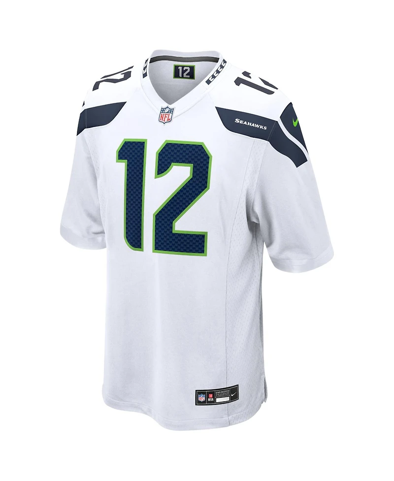 Nike Men's 12s White Seattle Seahawks Game Jersey