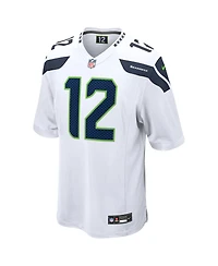 Nike Men's 12s White Seattle Seahawks Game Jersey