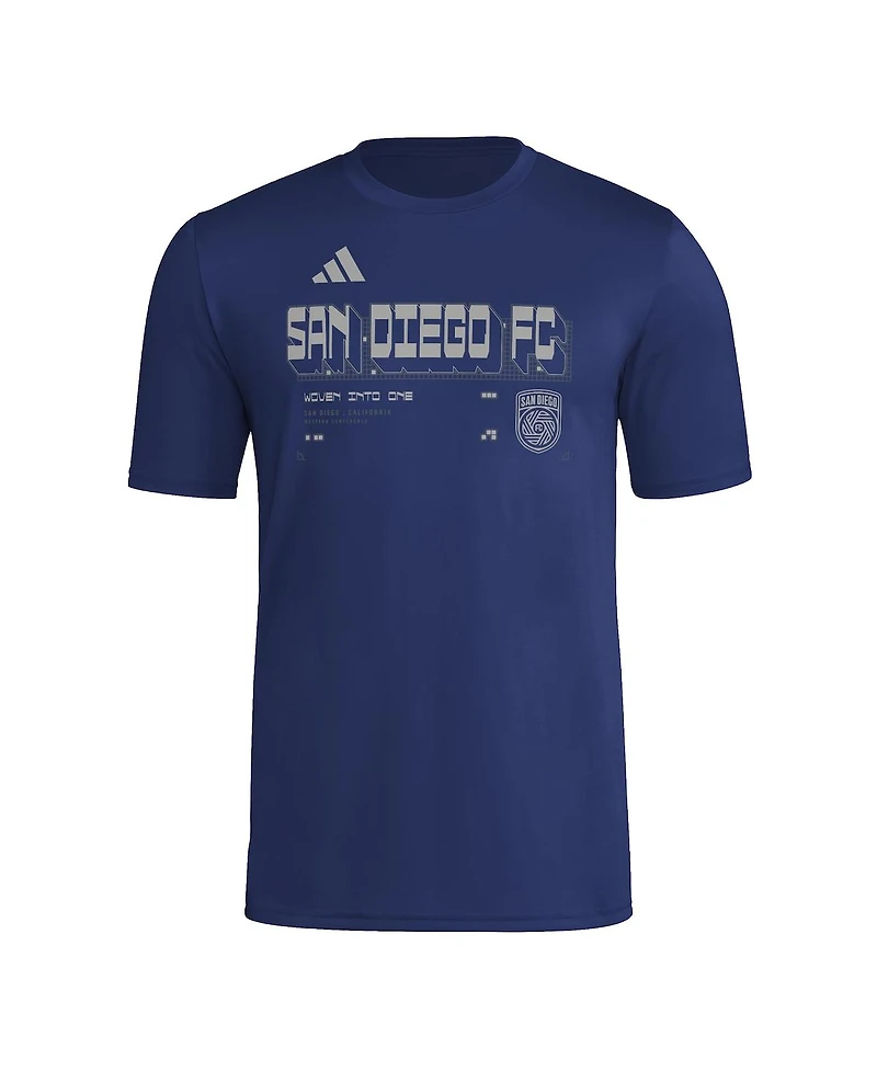 Adidas Men's Navy San Diego Fc 2026 Anthem Aeroready Pregame T-Shirt