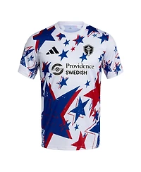 Adidas Men's White Seattle Sounders Fc 2026 Americana Pre-Match Jersey