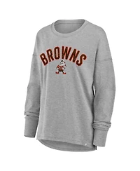 Fanatics Women's Heather Gray Cleveland Browns Hometown Legacy Long Sleeve T-Shirt