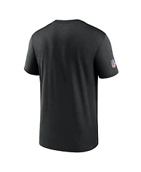 Nike Men's Black Carolina Panthers Sideline Legend Small Logo Dri-fit T-Shirt