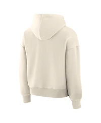 Fanatics Women's Cream Dallas Stars Distressed Logo Hoodie