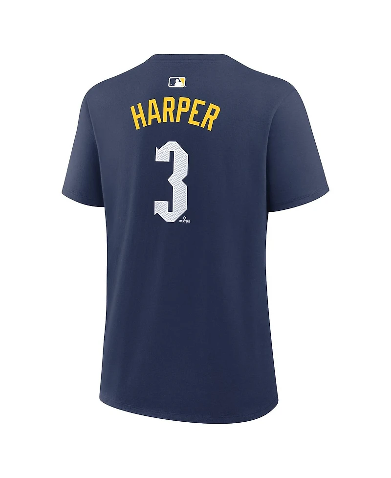 Nike Women's Bryce Harper Navy Philadelphia Phillies City Connect Name Number T-Shirt