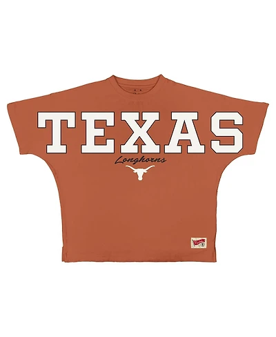 Pressbox Women's Texas Orange Longhorns Flannigan Oversized T-Shirt
