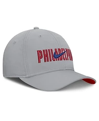 Nike Men's Gray Philadelphia Phillies Primetime Rise Dri-fit Flex Hat