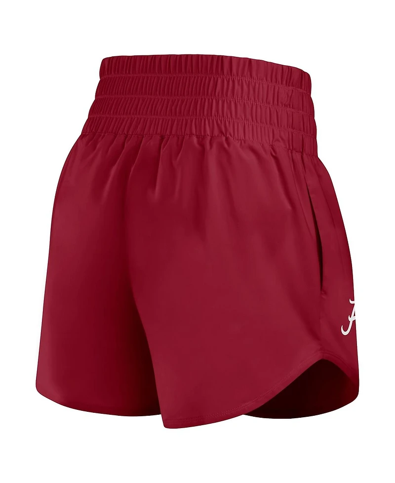 Nike Women's Crimson Alabama Tide Performance One Dri-fit High-Rise Shorts