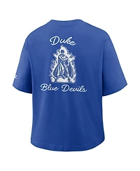 Nike Women's Royal Duke Blue Devils Legacy Pocket Boxy T-Shirt