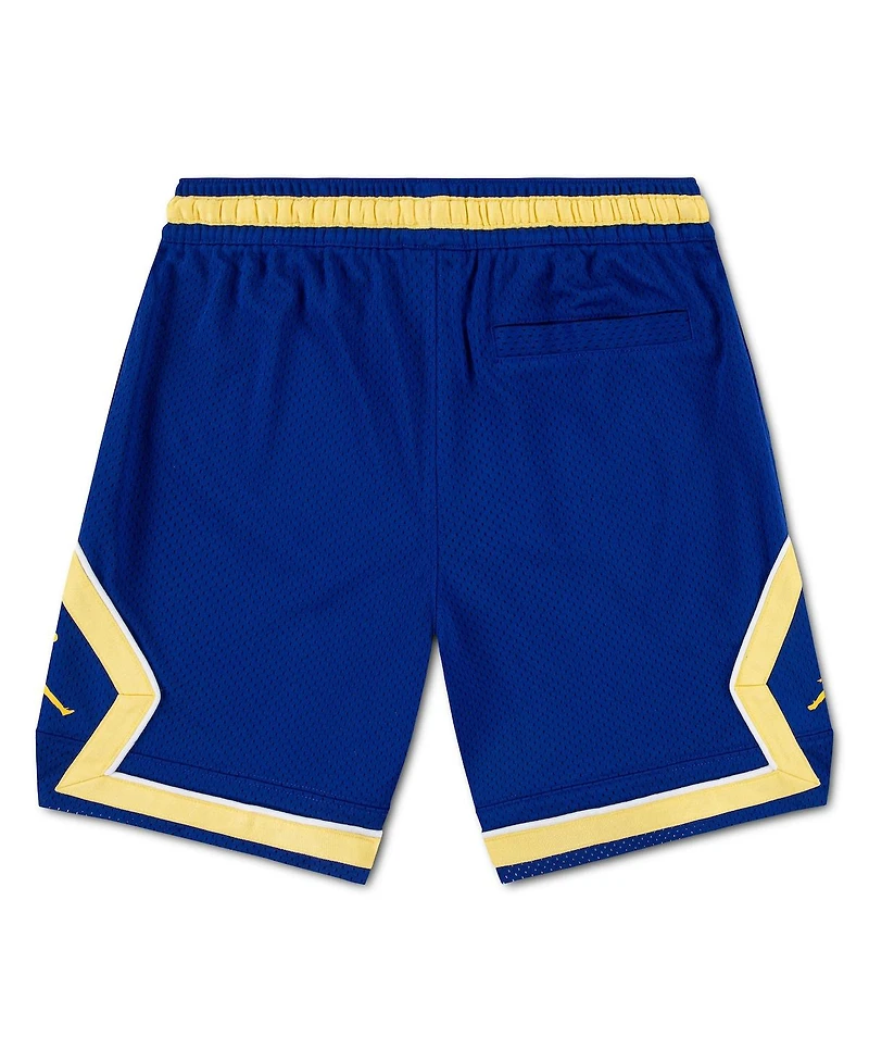 Jordan Big Boys and Girls Royal Brazil National Team Mesh Demand Dri-fit Shorts