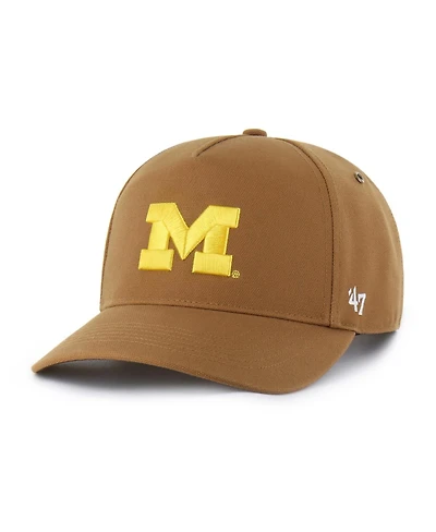 '47 Brand X Carhartt Men's and Women's Brown Michigan Wolverines Hitch Adjustable Hat