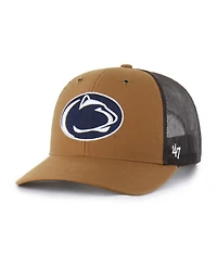 '47 Brand X Carhartt Men's and Women's Brown Penn State Nittany Lions Trucker Adjustable Hat