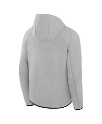 Nike Men's Heather Gray Chicago White Sox Tech Fleece Raglan Full-Zip Windrunner Hoodie