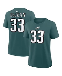 Nike Women's Cooper DeJean Midnight Green Philadelphia Eagles Name Number T-Shirt