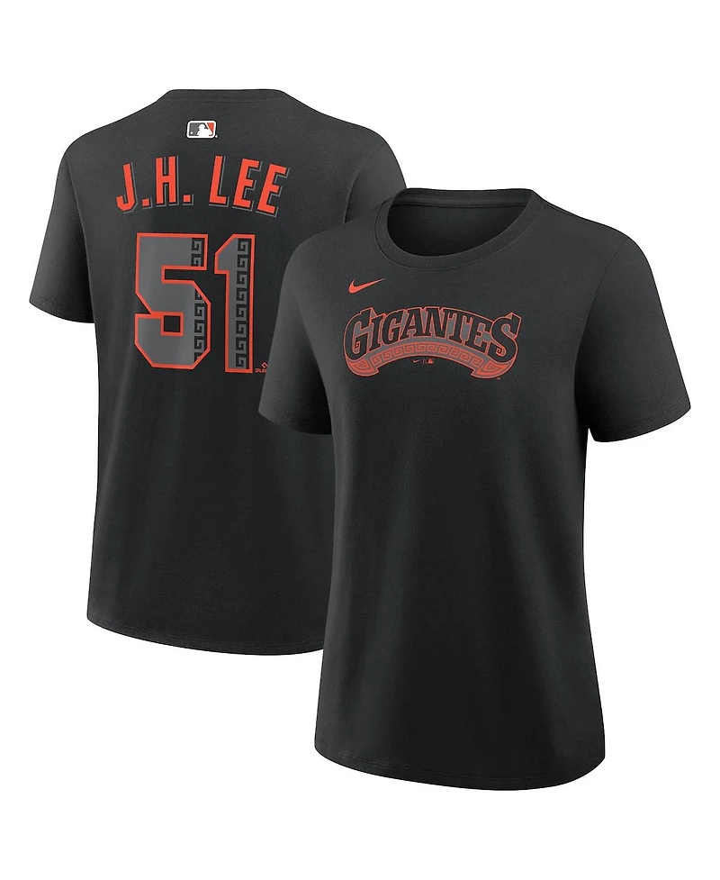 Nike Women's Jung Hoo Lee Black San Francisco Giants Name Number T-Shirt