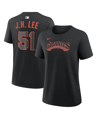 Nike Women's Jung Hoo Lee Black San Francisco Giants Name Number T-Shirt
