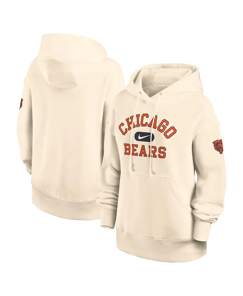 Nike Women's Natural Chicago Bears Oversized Legacy Phoenix Hoodie