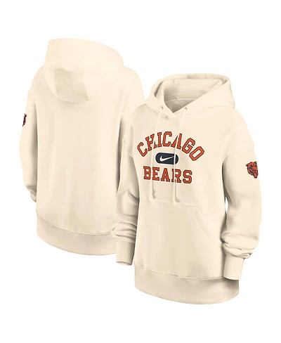 Nike Women's Natural Chicago Bears Oversized Legacy Phoenix Hoodie