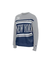 New Era Women's Navy/Gray York Yankees Gameday Fleece Sweatshirt