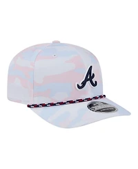 New Era Men's White Atlanta Braves Camo Rope 9SEVENTY Adjustable Hat