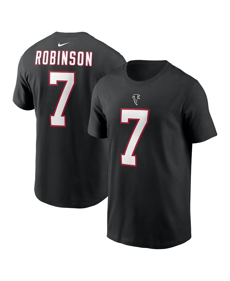 Nike Men's Bijan Robinson Black Atlanta Falcons Name Number T-Shirt